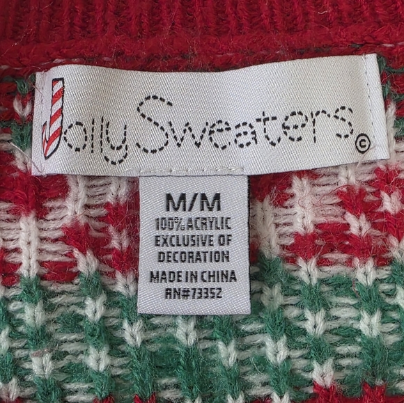 Red “Tired” (or whatever 🌲💨 ) Llama Holiday Sweater - Picture 4 of 8